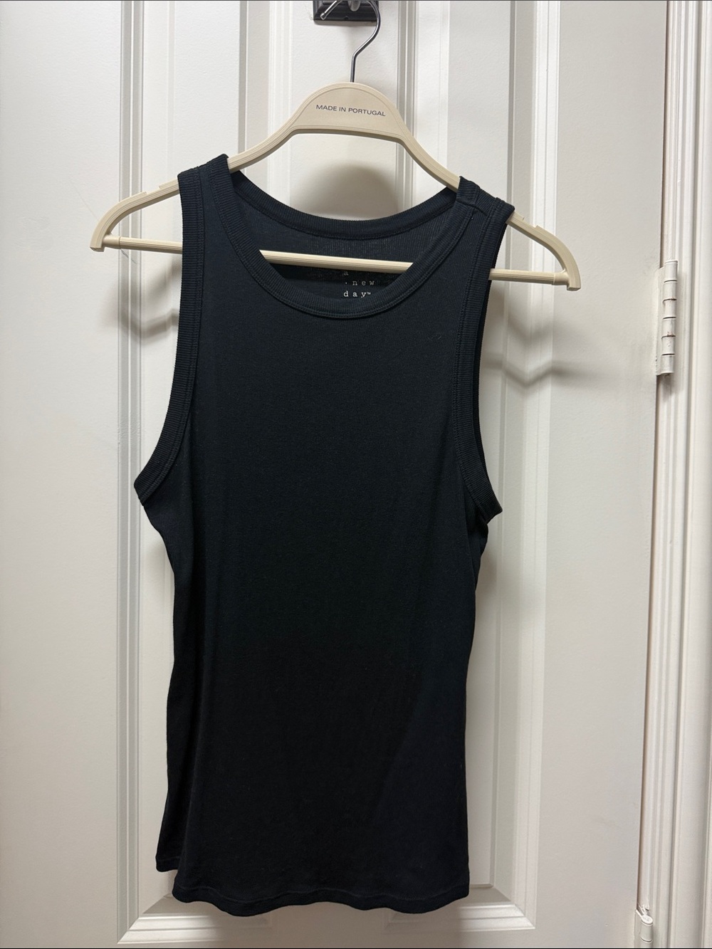 a new day Black Ribbed Tank Top - Women's- never worn